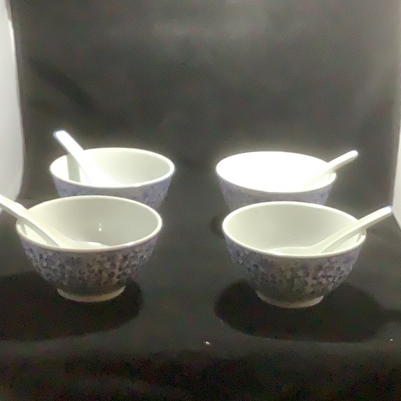 Asian Inspired Bowls and Spoon Set - Picture 1 of 3